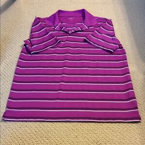 Croft & Barrow Purple Striped Button Down Shirt. Size S